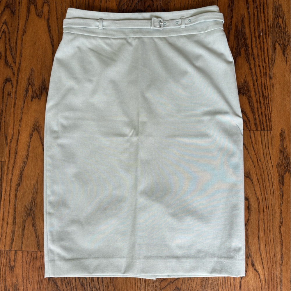 Ann Taylor mint green belted skirt